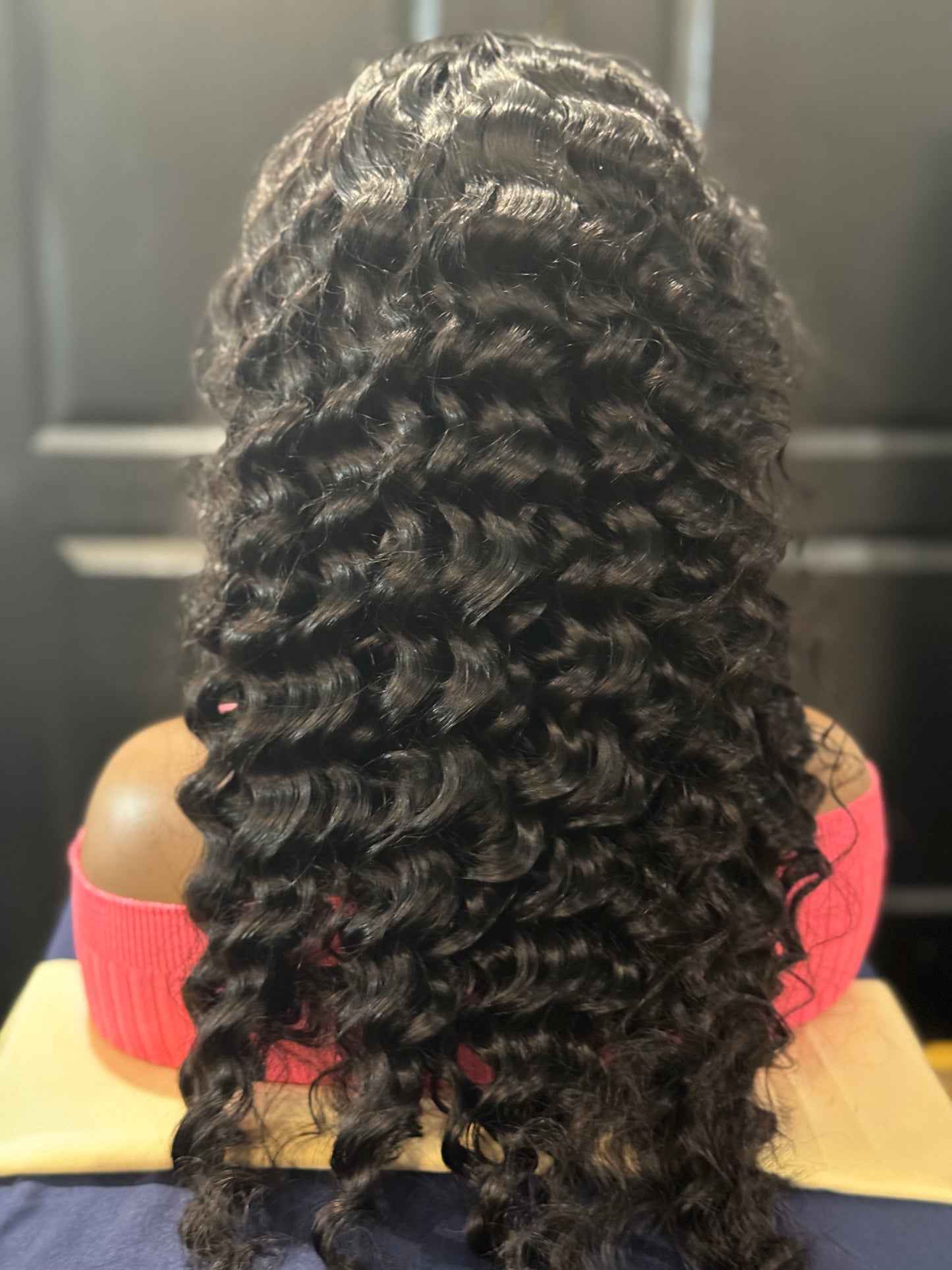 5 x 5 HD Lace Front Deep Wave Wig 24 Inch 210% Density
