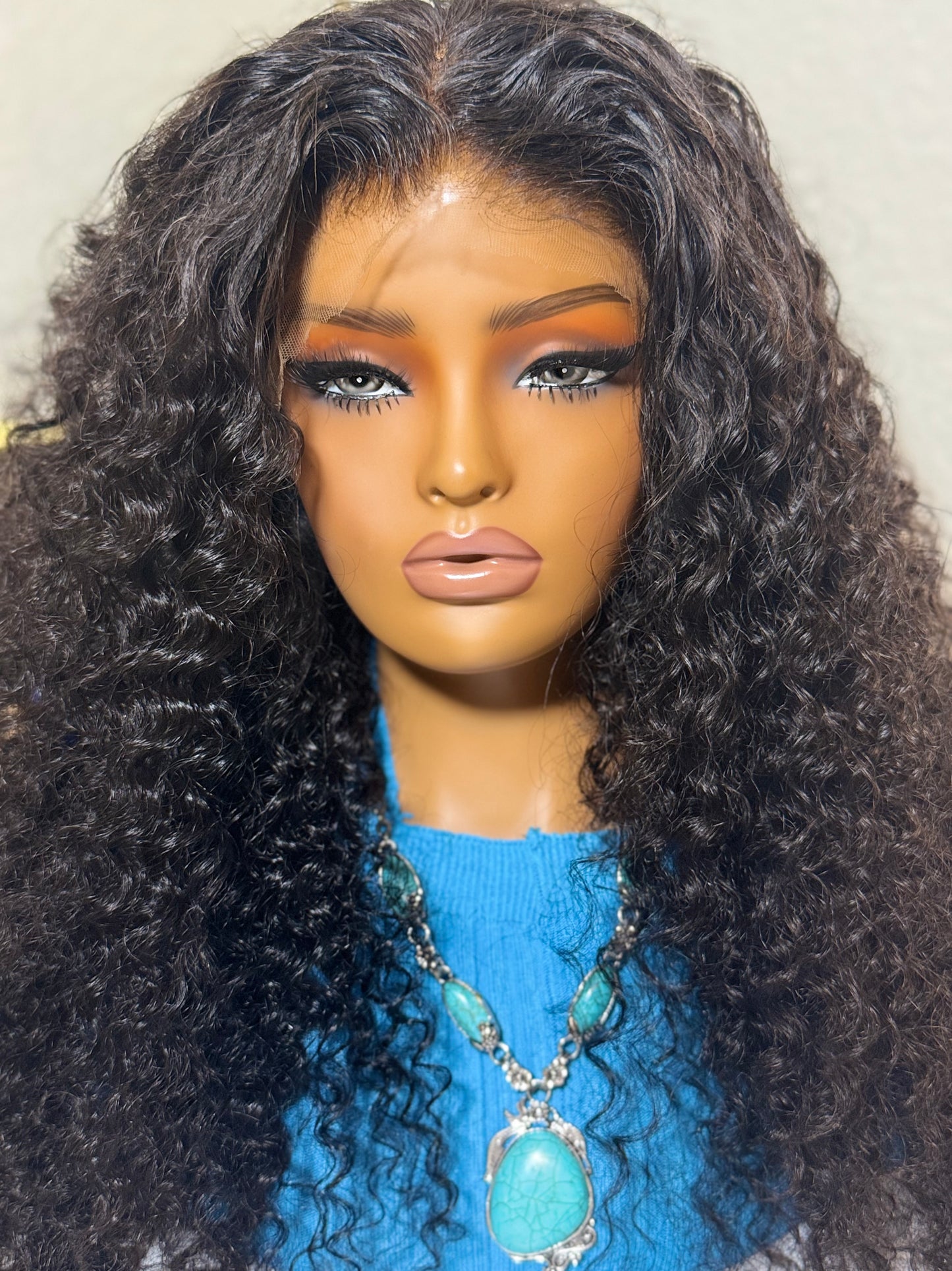 Ocean Burmese Curly 13 x 4 HD Lace front Wig 26 Inch