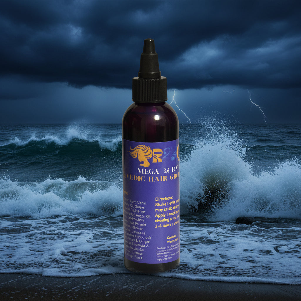 Mega32 on beach with night thunderstorm